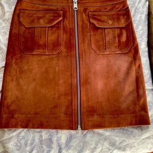 Leather all saint skirt